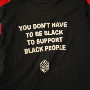 2 for $10 BLM Large black shirt /